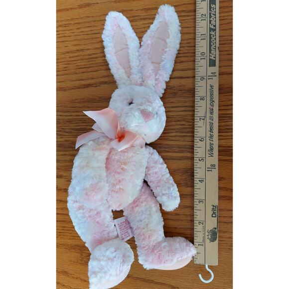 Russ Berrie Pink Rainbow Bunny Plush Sherbert Ombre Stuffed Animal Toy 10" - Picture 7 of 7